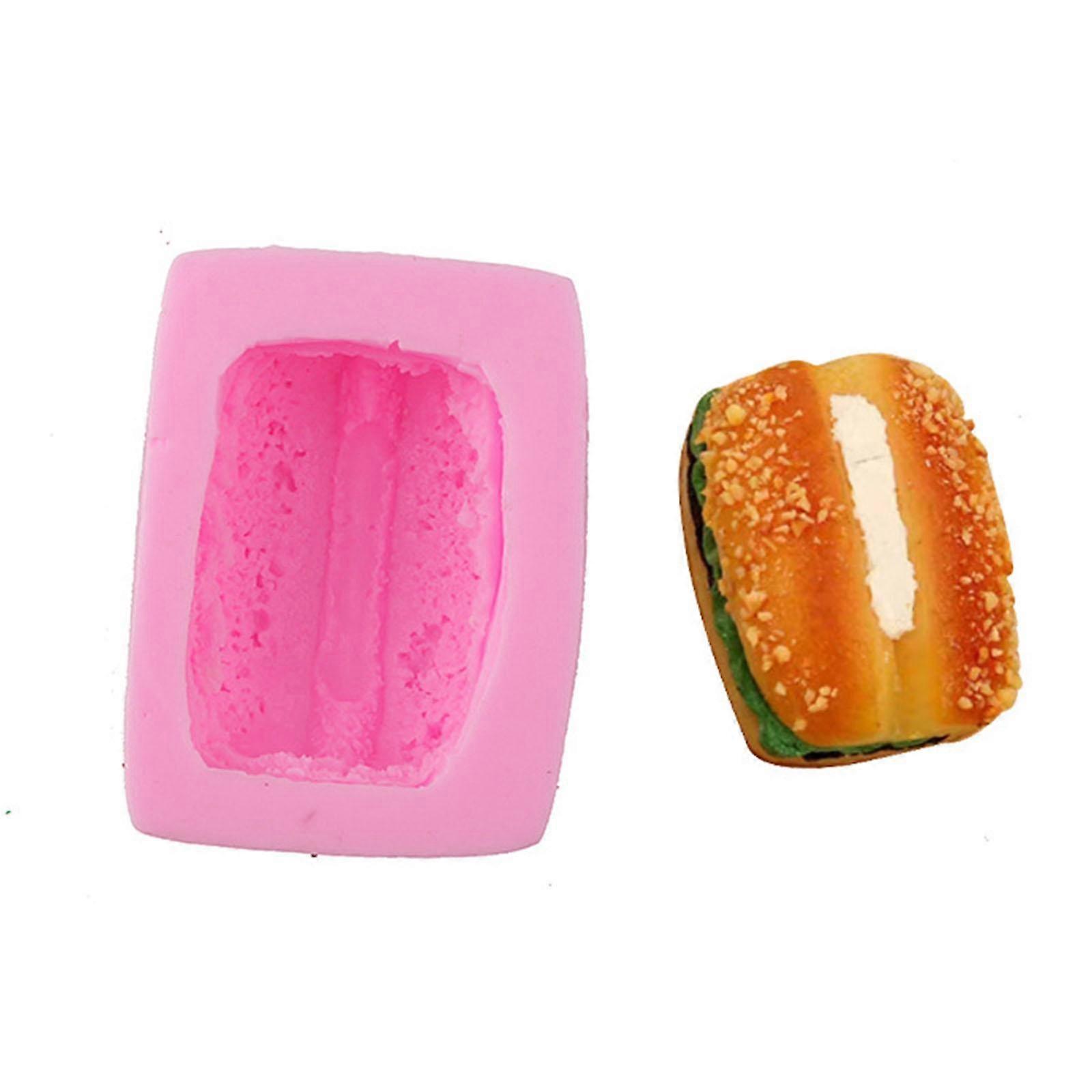 Mini Toast-Bread Soap Silicone Mold Simulation Candle Silicone Mold Decorative Simulation Food Bread Biscuit-Resin Molds