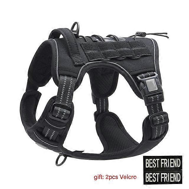 Tactical Dog Harness Adjustable Pet Working Training Military Service Vest Reflective Dog Harness for Small Medium Big Dogs