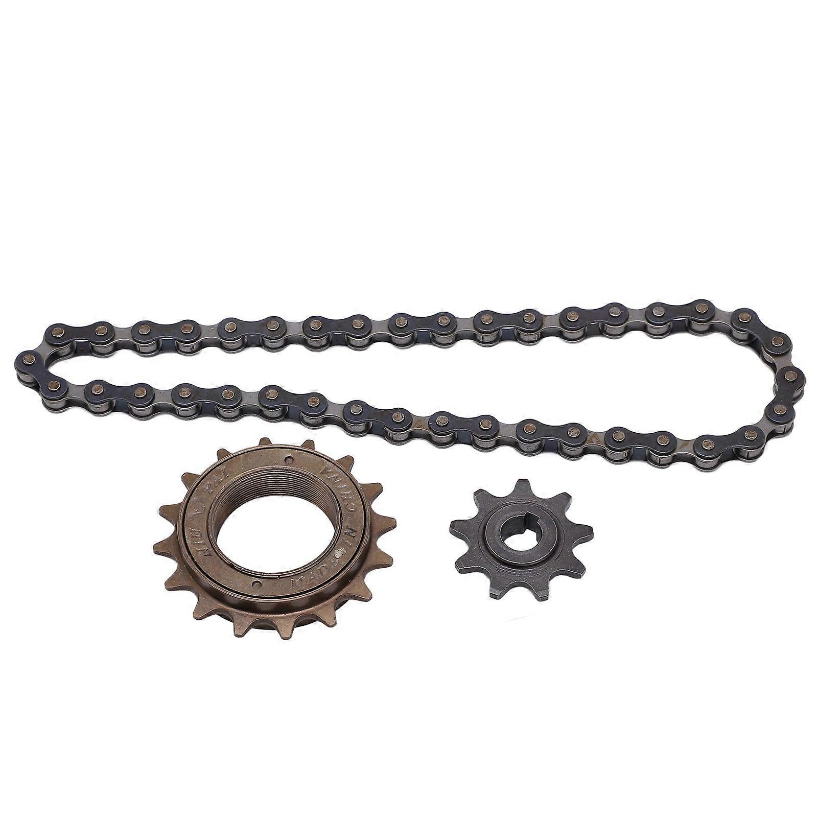 Bike Freewheel Kit 16 Tooth Freewheel 9 Tooth Sprocke 38 Section Chain Bike Accessories