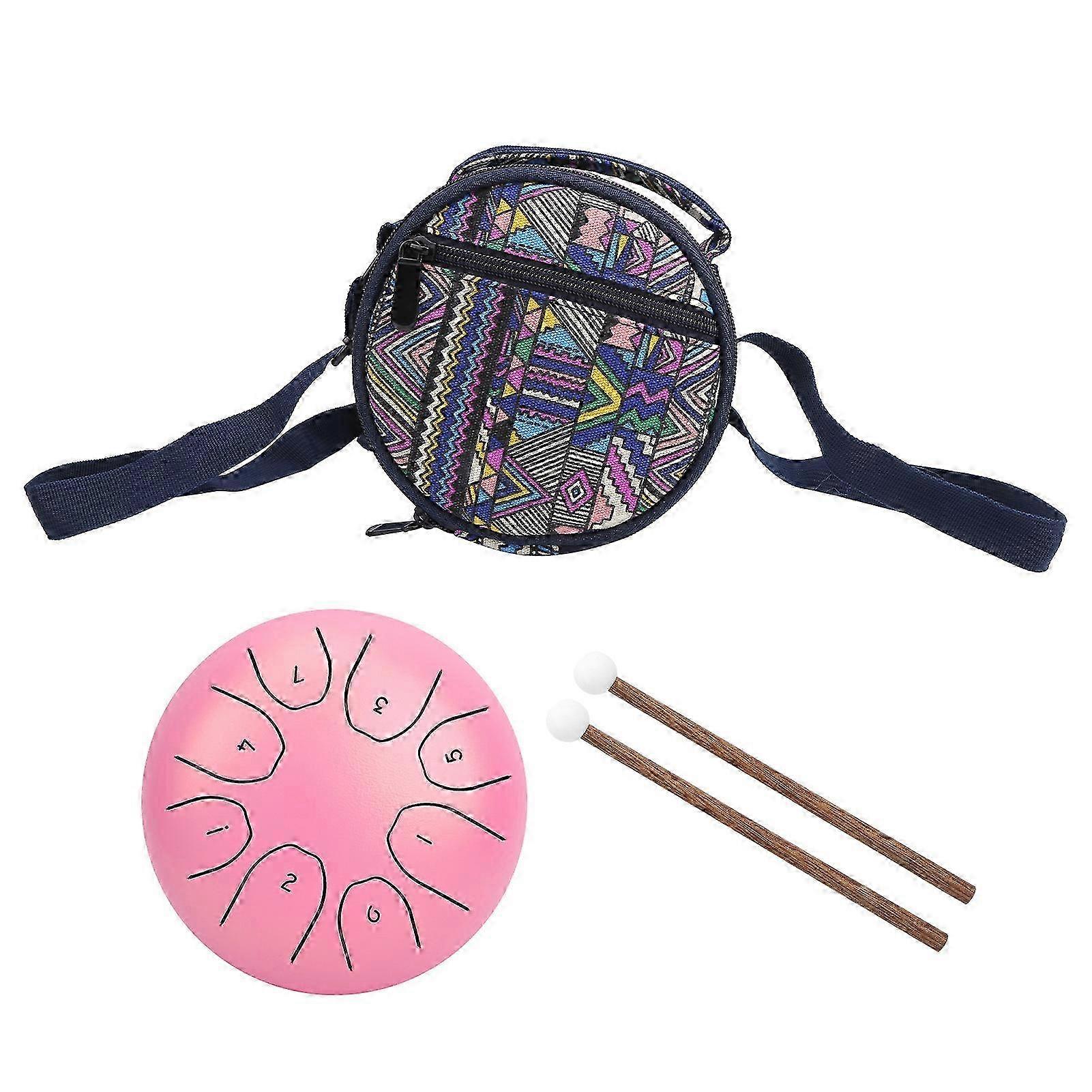 5,5 polegadas mini tambor etéreo língua de aço etéreo handpan saco panda music equipmentPink
