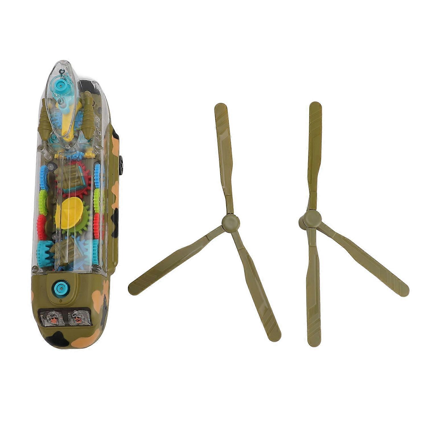 Light Up Transparent Toy Helicopter Omnidirectional Obstacle Avoidance Transport Helicopter Toy with