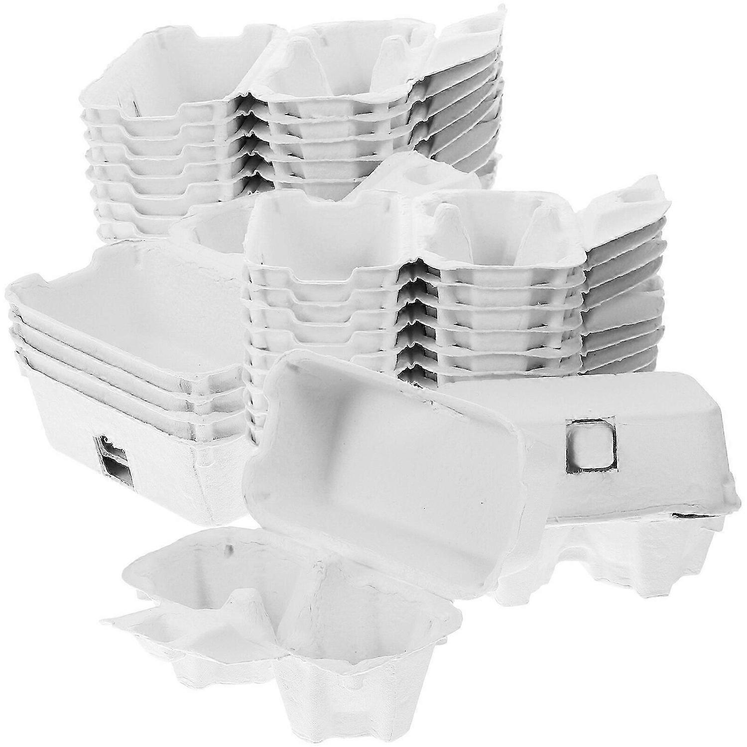 24pcs Paper Pulp Egg Boxes Protective Egg Case Empty Egg Bulk Carton Egg Tray