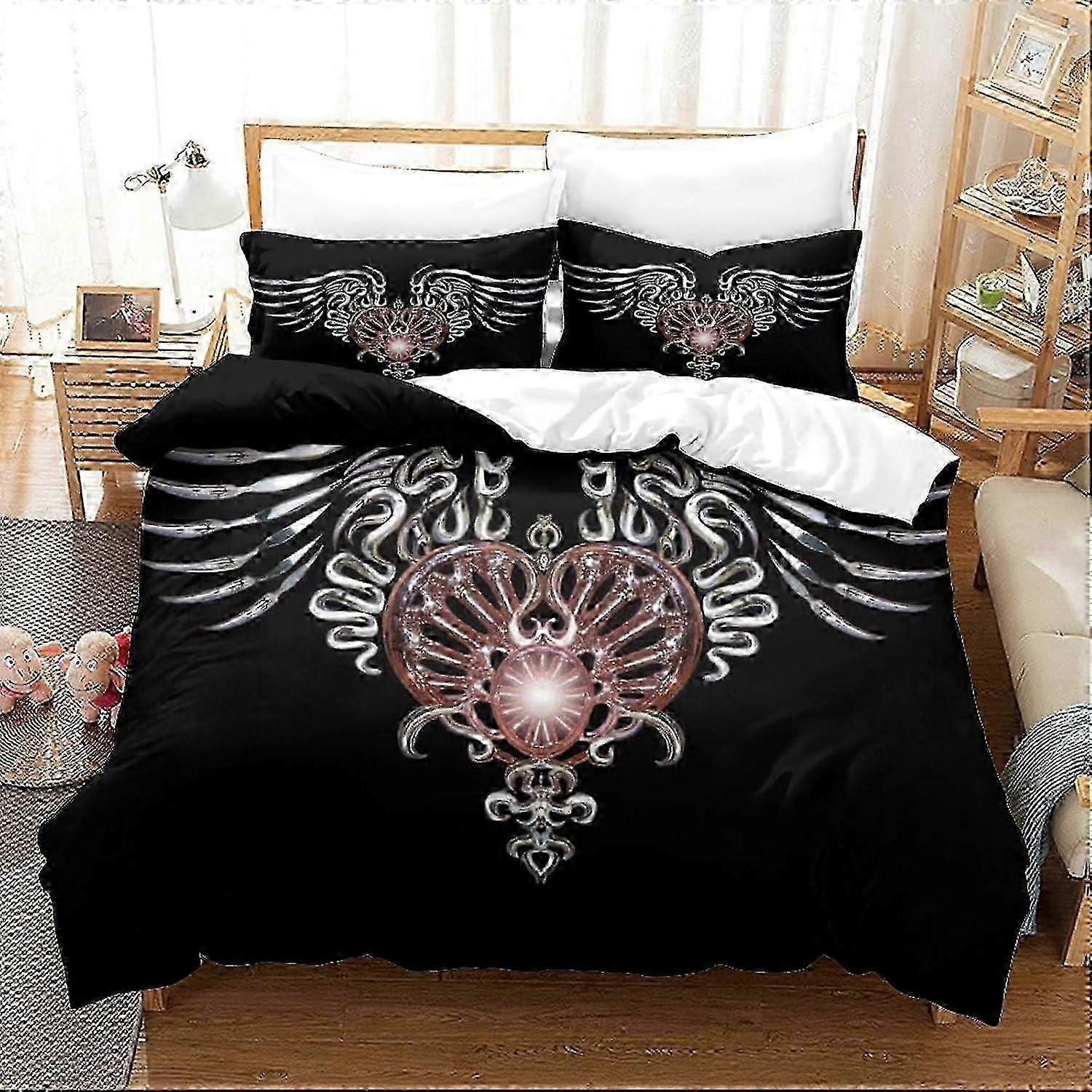 J1103 Lençóis Grifinória Tema Capa de Edredom para Crianças Meninos 3D Padrão Conjunto de Capa de Colcha 3 Pcs Capa de Edredão de Cama com Fronhas Lençóis BBA110