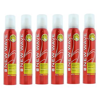6 x 200ml Wella New Wave Boost it Mousse Volumizzante