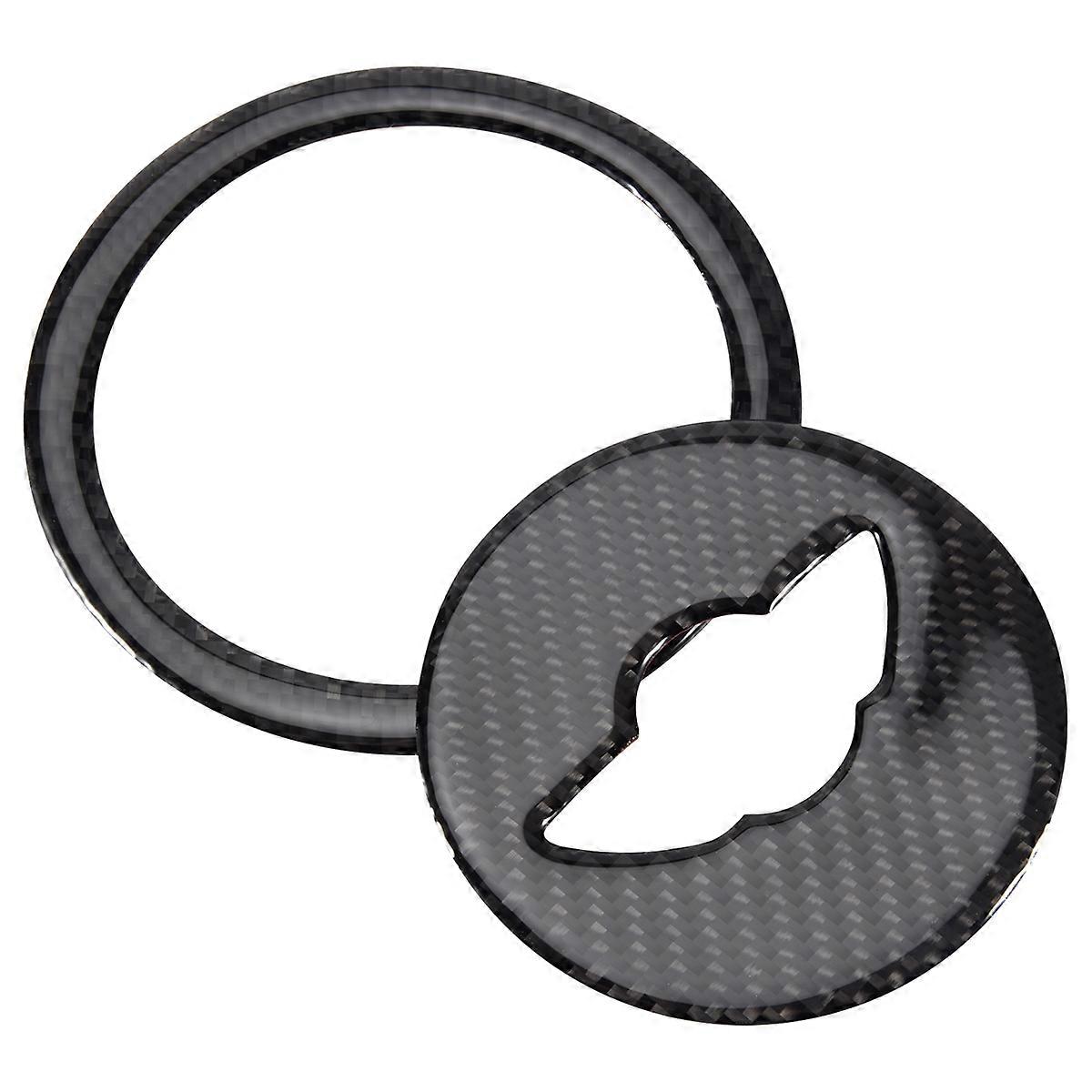Carbon Fiber Steering Wheel Cover Sticker for Mini R55 R56 R
