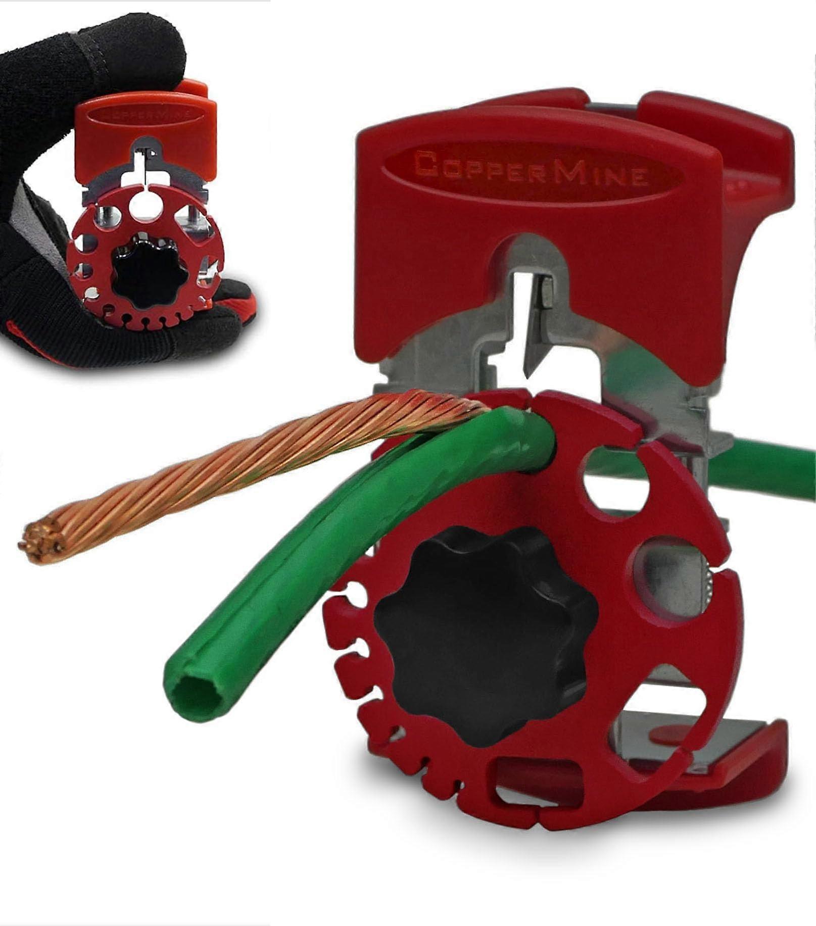 Versatile Compact Wire Stripper Tool for 10-24 AWG Wire with Adjustable Blade and Ergonomic Grip Handle