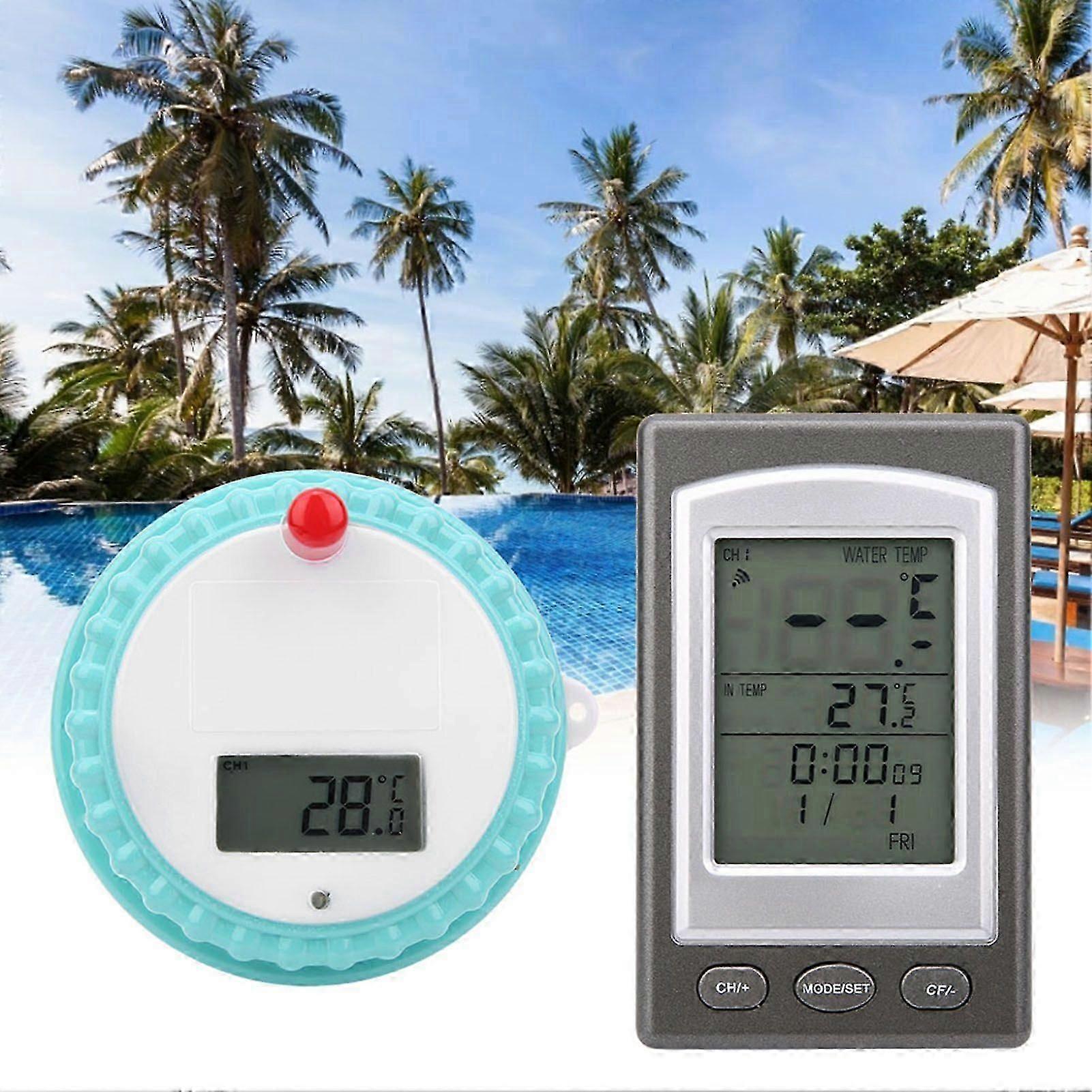 Wireless Digital Pool Floating Thermometer Water Temperature Gauge Swimming Pool Spa Bathtub