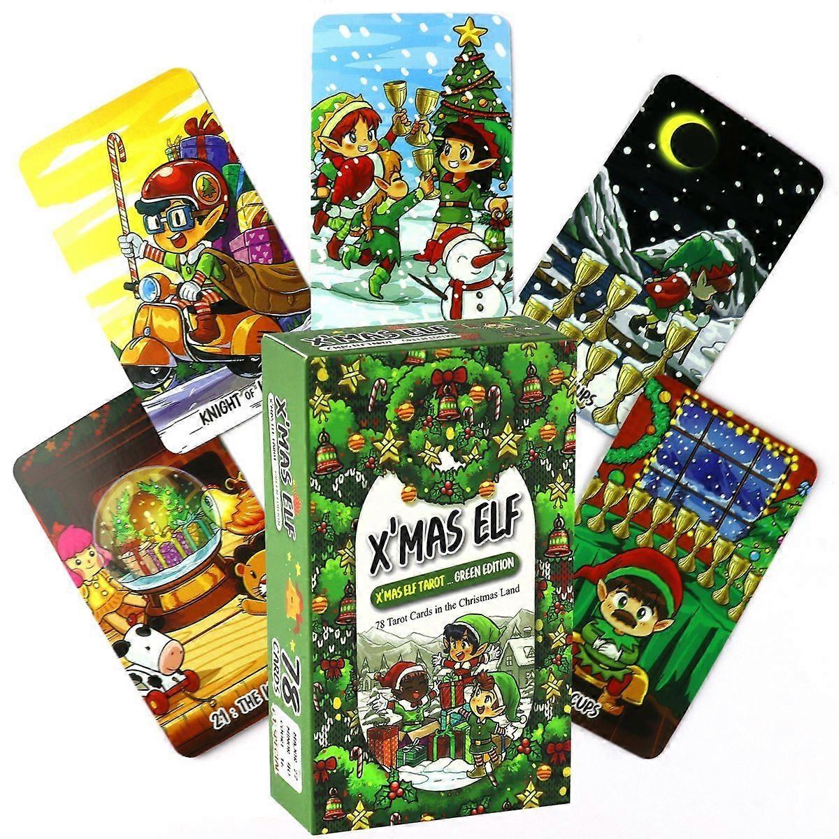 Xmas Elf Tarot Deck: Christmas Oracle Cards Divination Reading