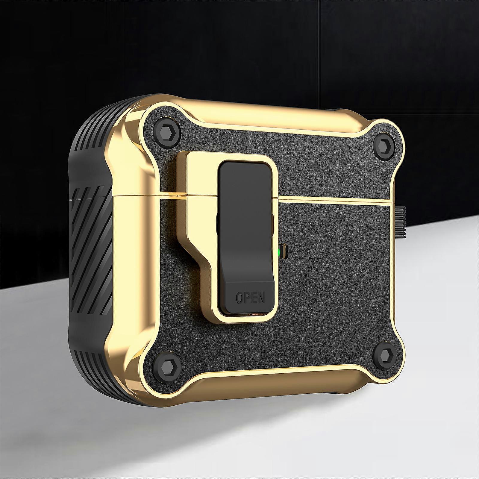 For AirPods 3 Wireless Earphone Eagle Electroplating Protective Case with Hook