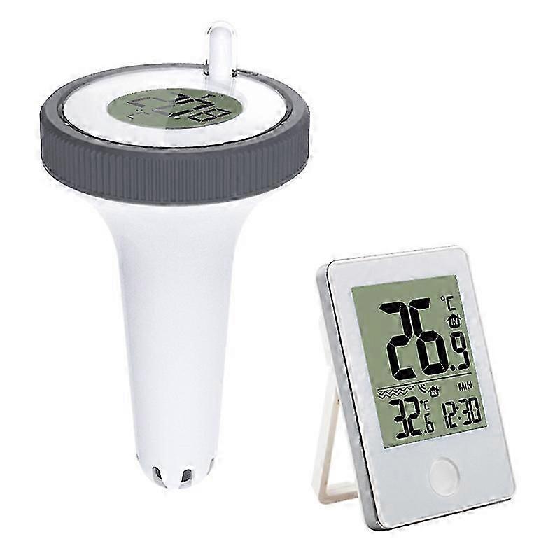 Wireless Pool Thermometer Floating Easy Read,Digital Pool Thermometer Waterproof, compatible with Swimming Pools