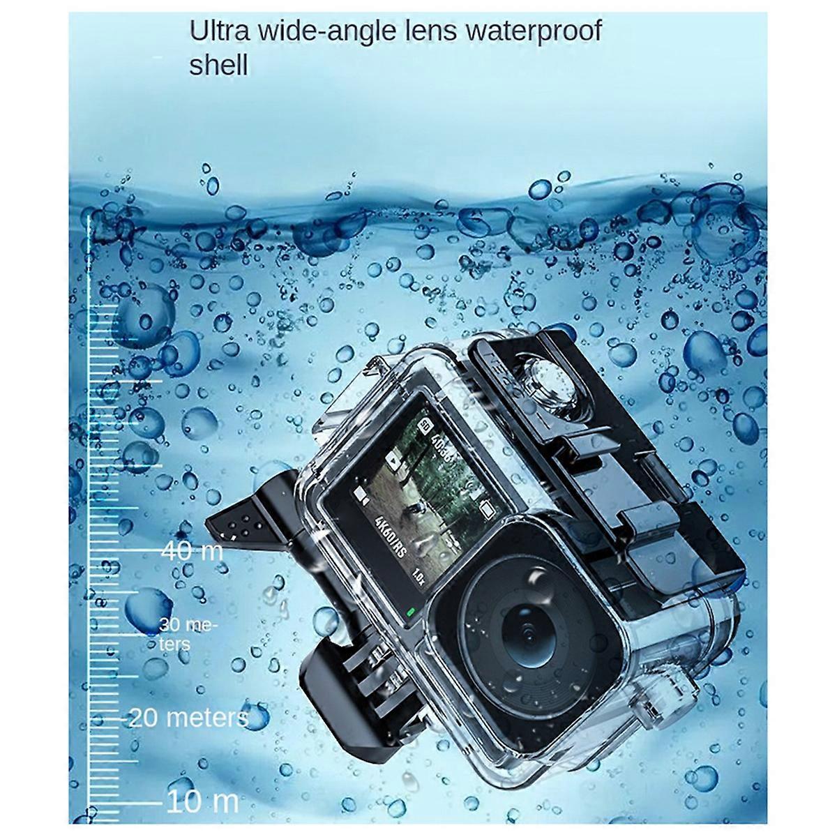 Suitable for Action3 Waterproof Housing, 45m Diving Double Cold Shoe Port, Suitable for Fill Light