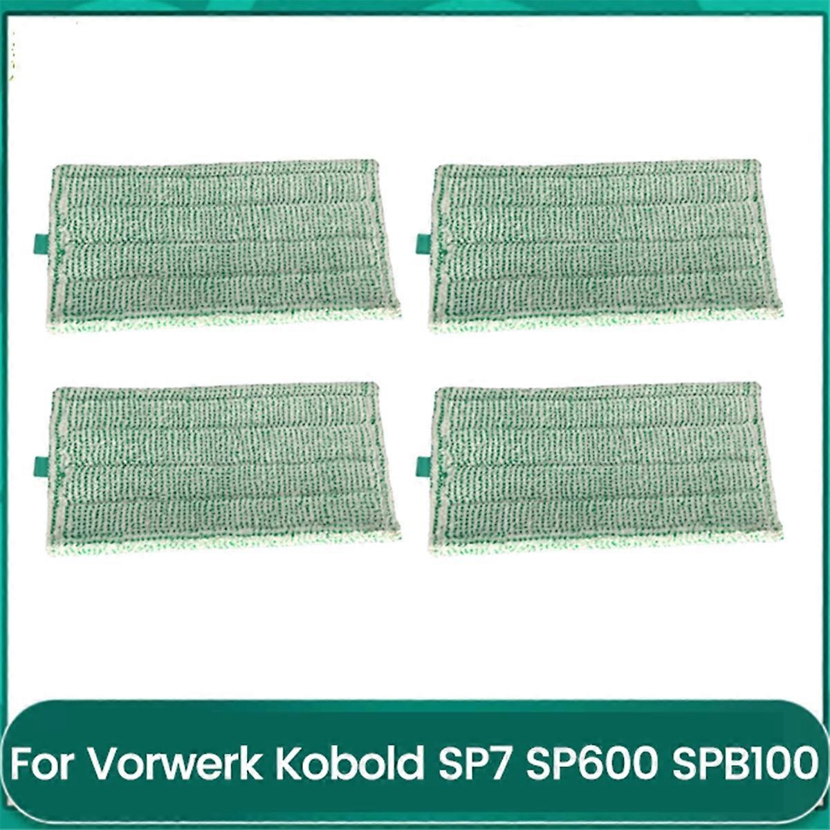 4PCS Mop Cloth for Kobold SP7 SP600 SPB100 Vacuum Cleaner Replace Microfiber Cleaning Cloths Reusab