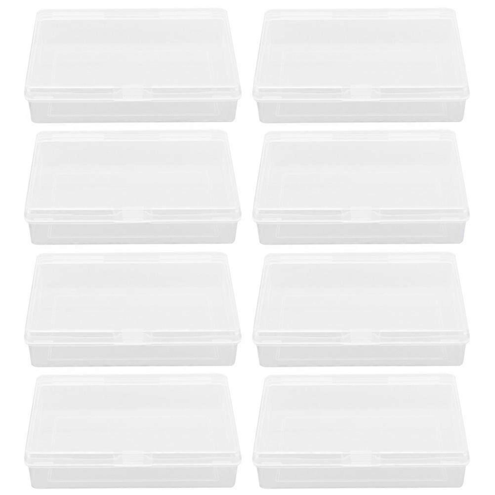8pcs Playing Game Cards Storage Boxes Empty Poker Cards Boxes Clear Card Cases