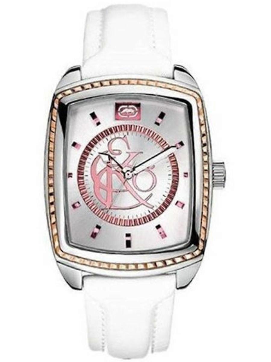 Marc Ecko Silber Echtleder E95041G1 Herrenuhr