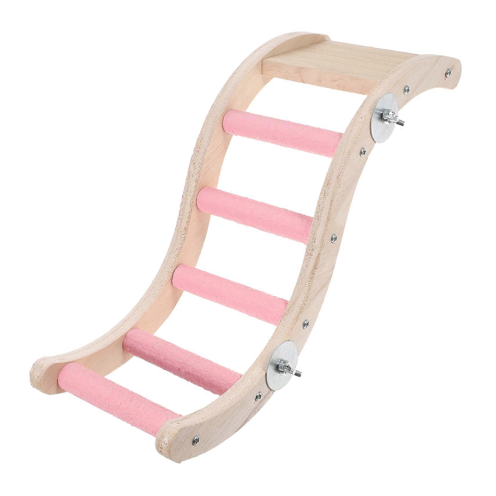 Parrot Climbing Ladder Toys Wooden Ladder Toy for Parakeets Mini Macaws and Small Birds Interactive Bird Plaything