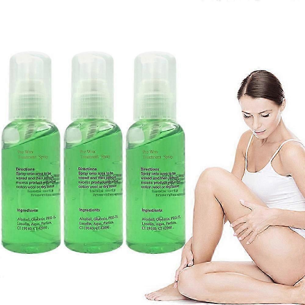 3X 60ml 100% Naturalne trwałe usuwanie włosów w sprayu Płynne usuwanie włosów