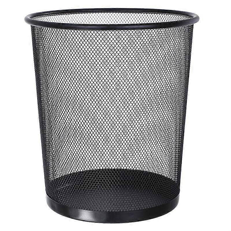 16l Mesh Metal Bin Black| Wire Mesh Waste Paper Basket