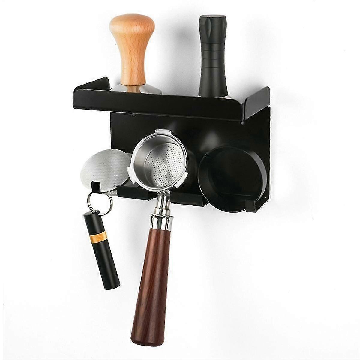 Bar Coffee Utensil Storage Rack, Coffee Handle Multifunctional Storage Rack, Powder Hammer, Powder