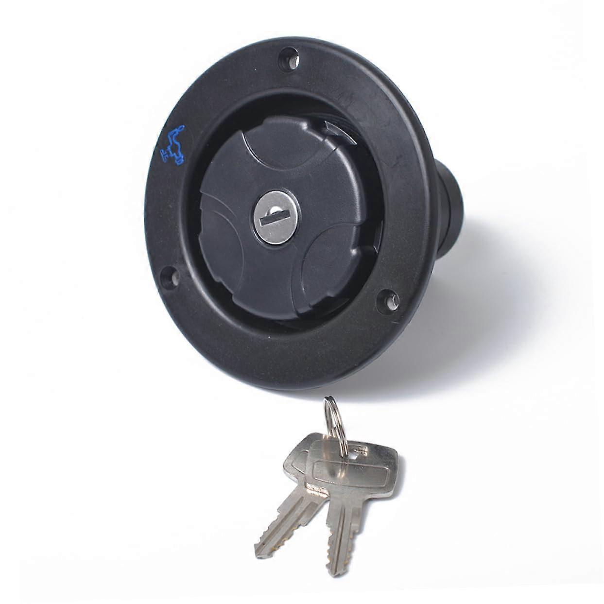 Locking Cap for RV Water Inlet Hatch Trailer Accessory, 75° Inlet Design, Spring Sealing Ring, Dish Fill Replacement