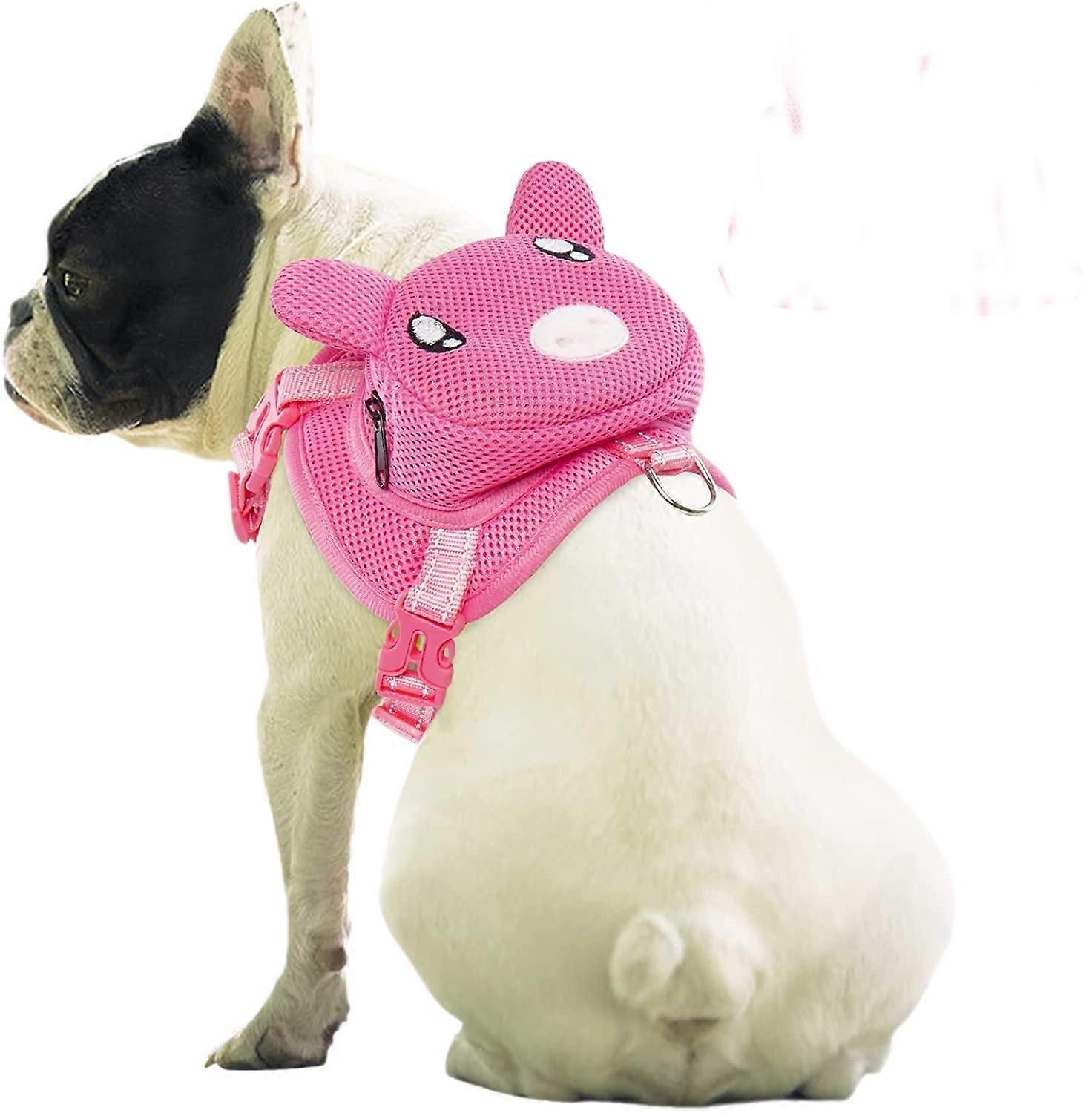 Dog Backpack No Pull Pet Suspender Vest with Saddle Bag Backpack