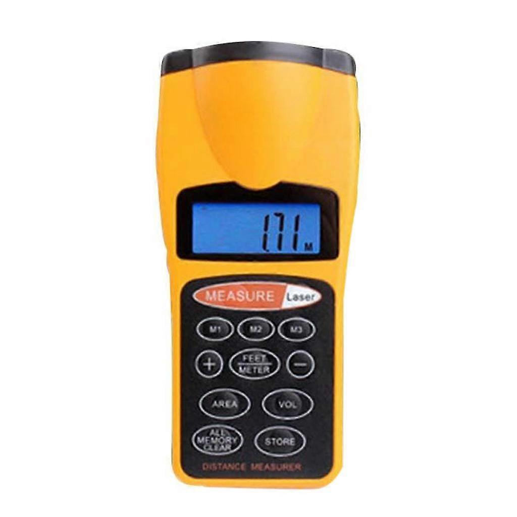 Range Distance Meter Tool Ultrasonic Laser LCD Beam Pointer Digital Measurer