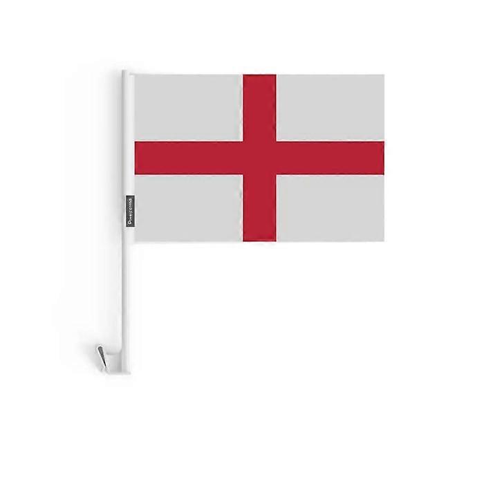 England Car Flag – 14 x 21 cm – Polyester Fabric – Window Attachment – 10 pieces