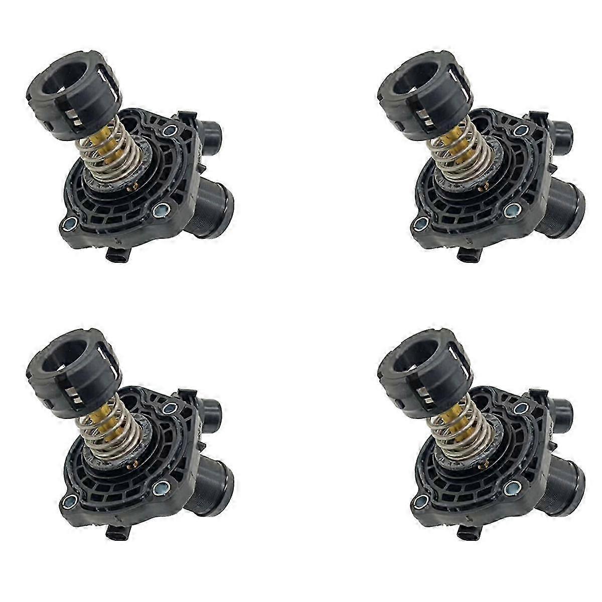 4X Car Engine Coolant Thermostat for F45 X1 X2 Mini 220I 225I B38 B48 11518601366 11518623576