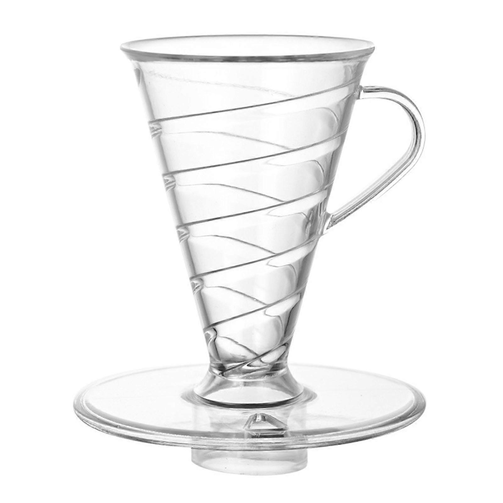 V Shape Coffee Filters Durable Food Grade Plastic Cone With Spirals Structure For Enhancing Taste Extraction
