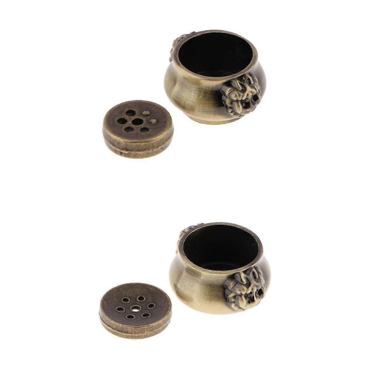 Statue Bowl Burner Holders Set Bronze 2 Sizes