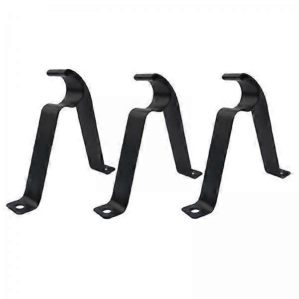 Set of 6 Sleek Curtain Rod Holders for Window Decor