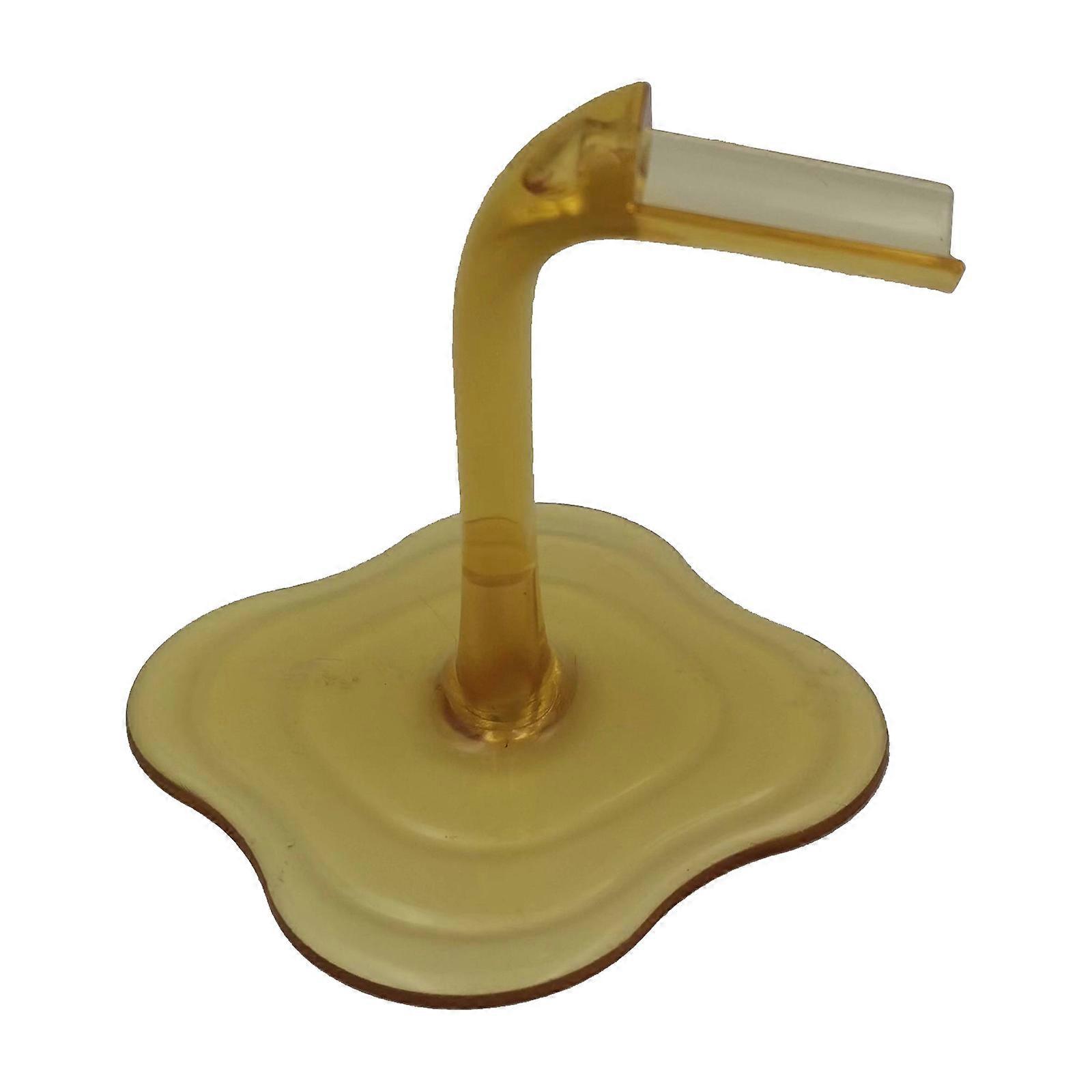 Unique Spilled Wines Bottles Holder Decorative Display Stand Desktops Wines Rack for Kitchen Bar Desktops Transparent yellow