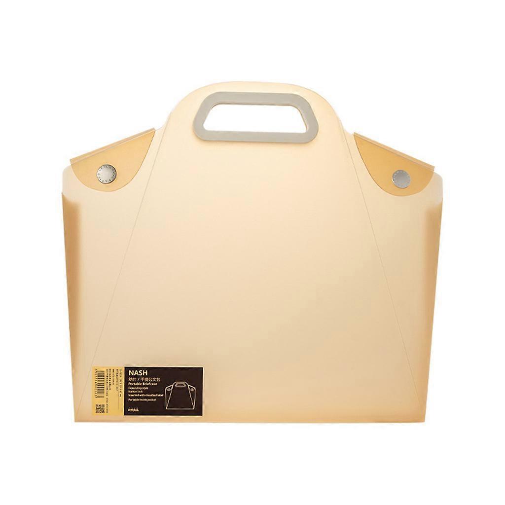 High Capacity Multi-colored Document Bag Multi-layer Folder Exquisite Waterproof Antifouling Portable Files Organizer  Transparent Khaki