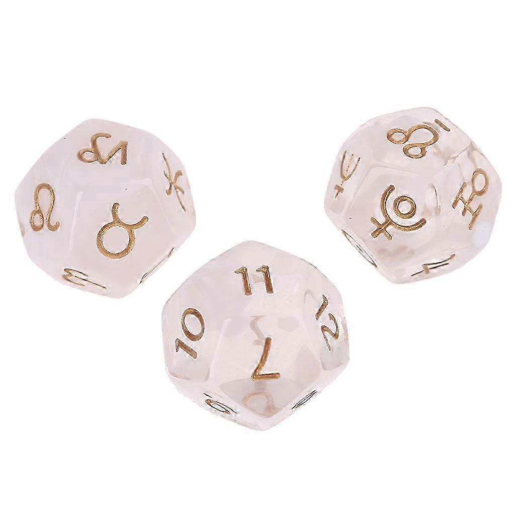 Multifaceted Constellation Divination Dice for Leisure Entertainment Game Props