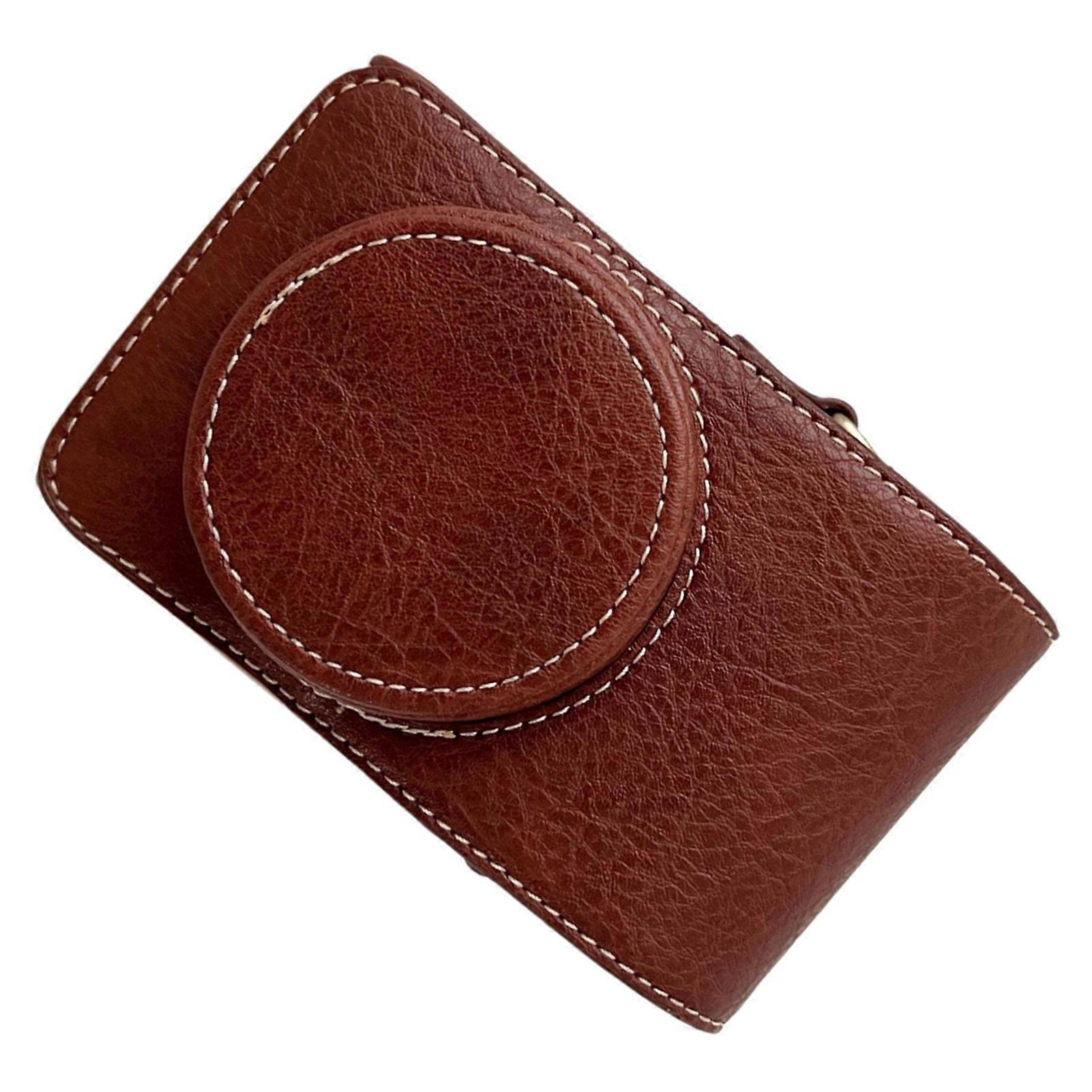 Digital Camera Protective Case PU Leather Camera Storage Bag with Removable Shoulder Strap Compatible with  GR2/GR3/GR3X  G7X2/G7X3  RX100/ZV1/LX10/S