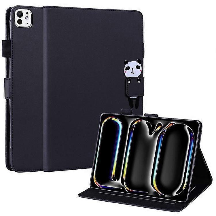 Compatible For iPad Pro 13 (2024) Case Tablet Stand Leather Cover Card Slots Animal Pattern
