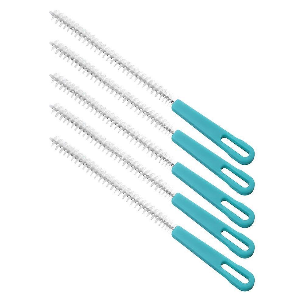 Lotus Root Cleaning Brush Set 5PCS Long Straw Cleaner with Comfortable Handle, Design for Bottles, Straws & Narrow Spaces, Includes Hanging Hole