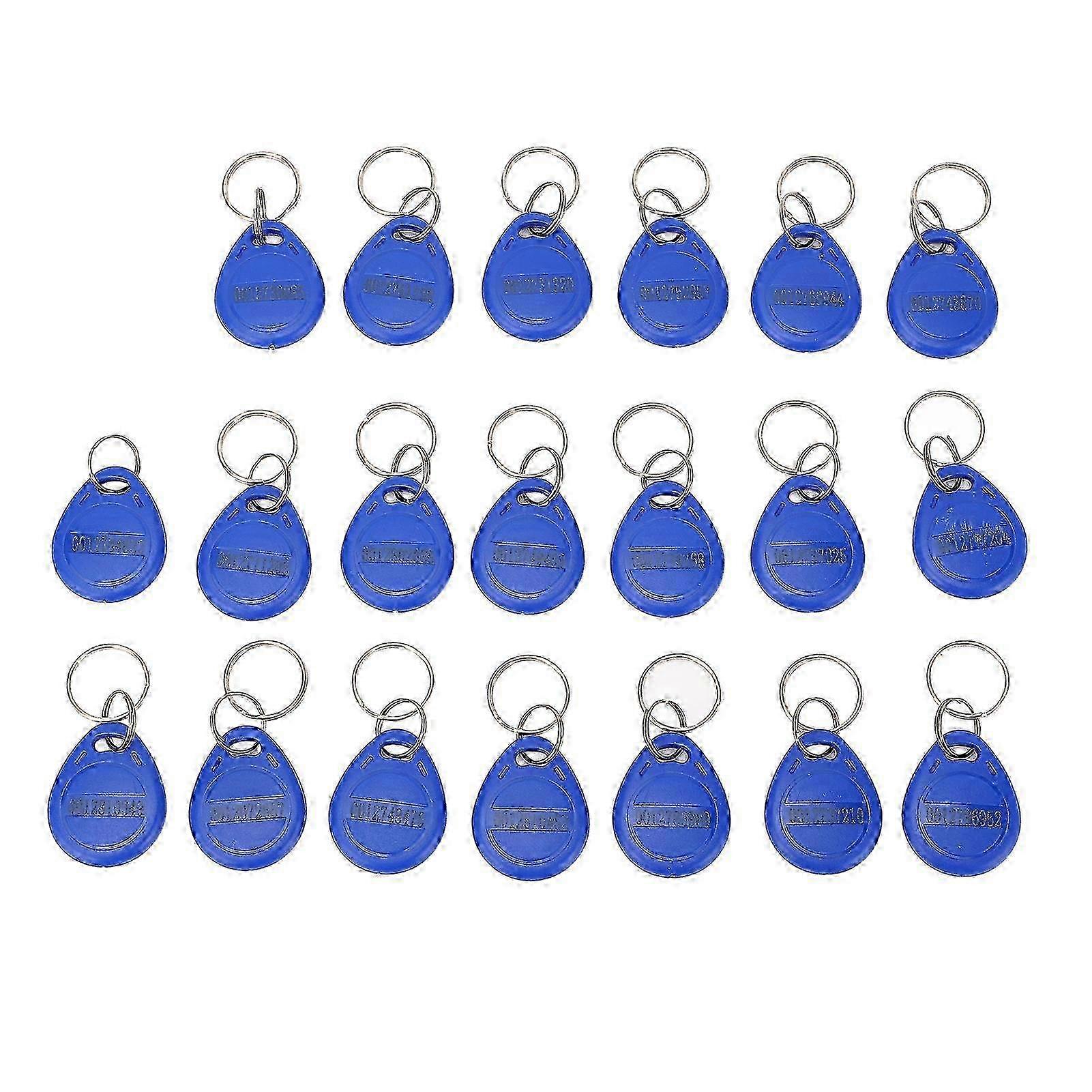 20PCS Writable Key Fob 13.56MHz Token Key Tags Keyfobs for Access Control System Elevator Attendance System Edition C