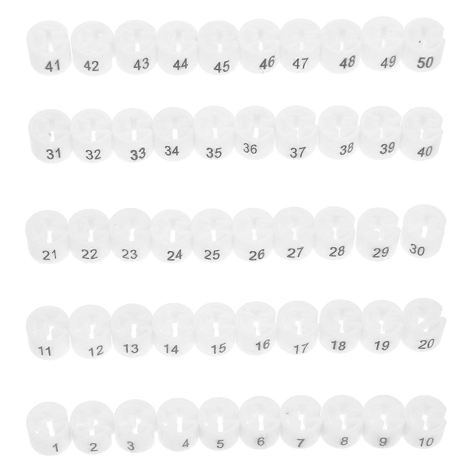 Hanger Sizer 50Pcs For Consumers Wardrobe Organization Size Identification Plastic Easy To Store