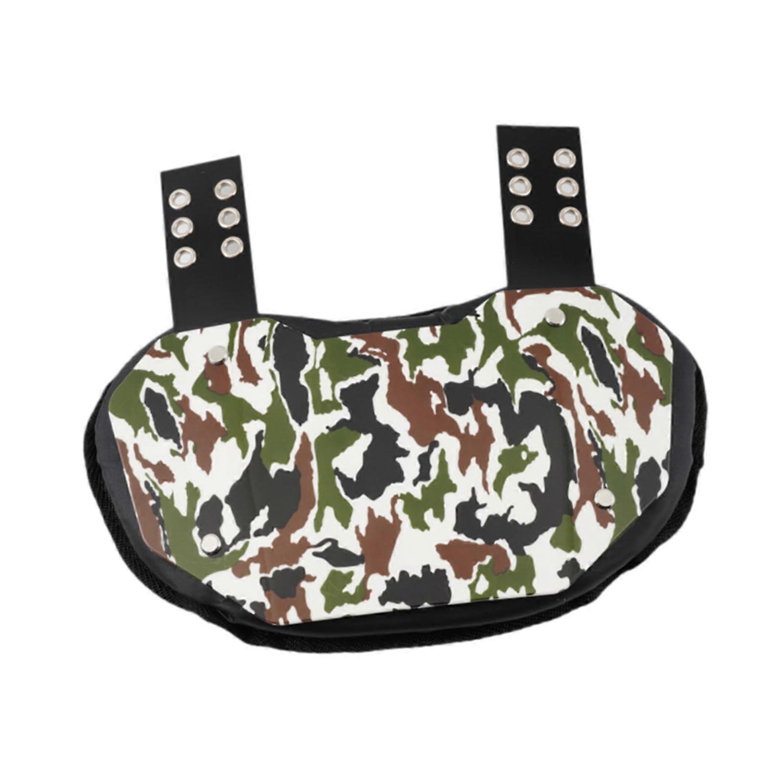 Football Back Plate Lower Back Pad Curved Design Rugby Gear Protective Plate for Adults Players and Teens