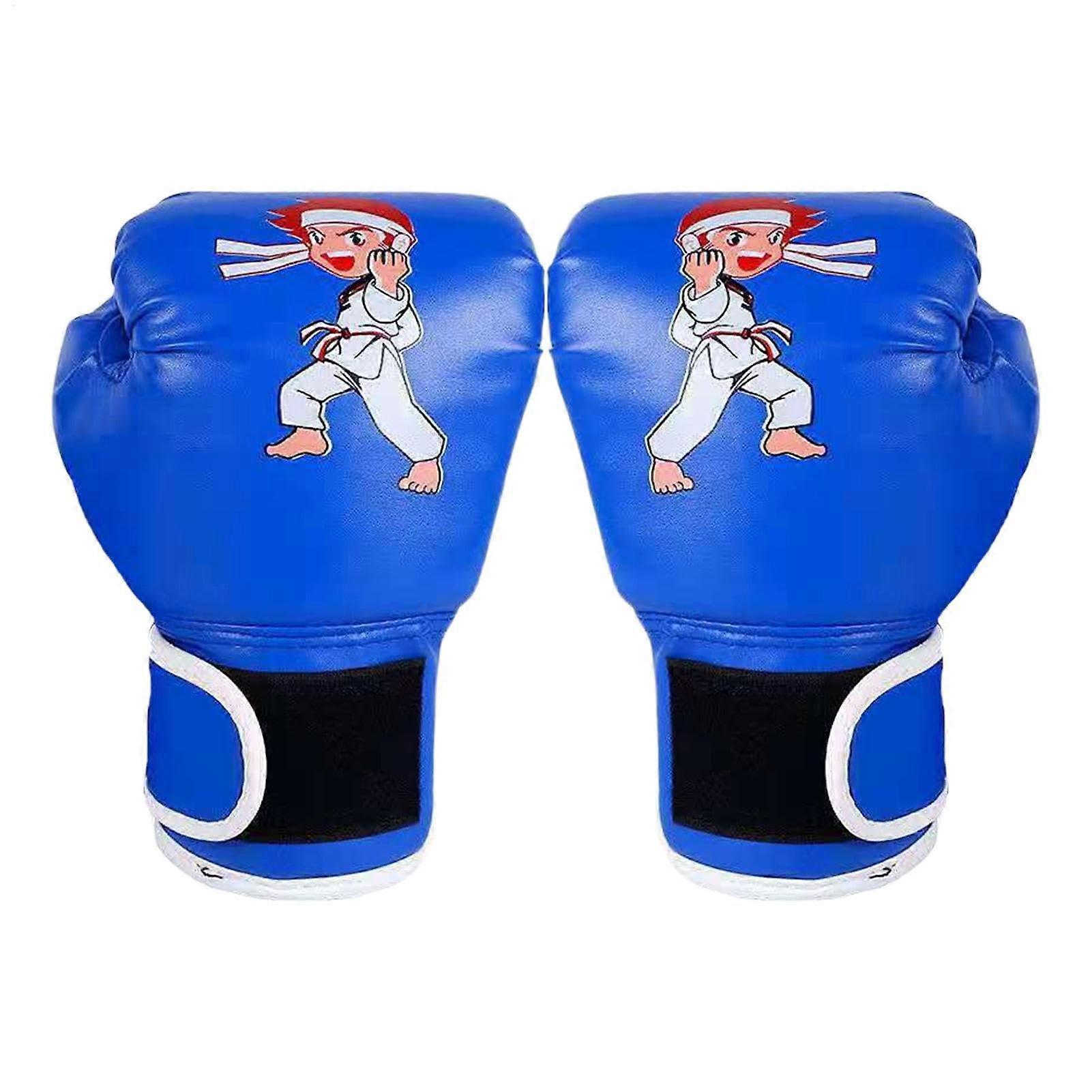 Boxing Gloves for , Cartoon Ergonomic Boxing Gloves for Aged 313 Years blue