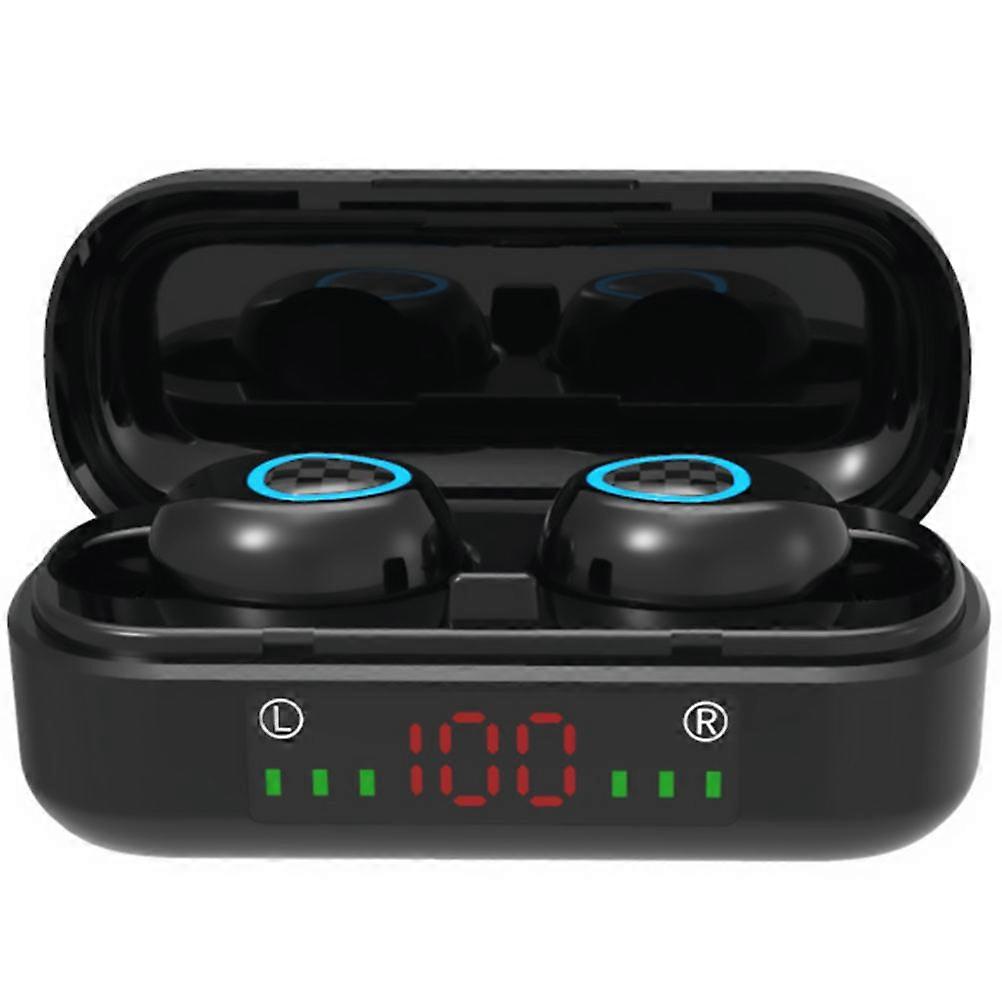 Wireless Running Earphones High Response Transmission for Long-Term Wear Black 1Set