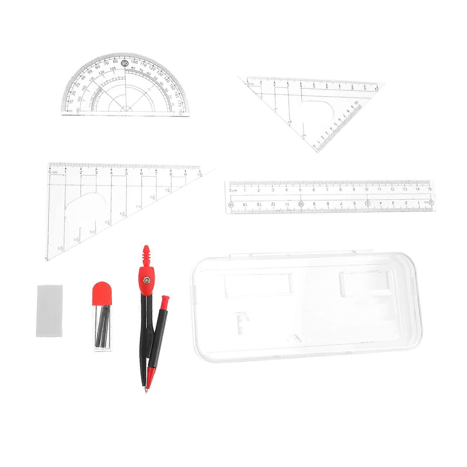 Drafting Tools Metal Compass For Geometry Measuring Art Students Circular Shape Random Color 1 Set