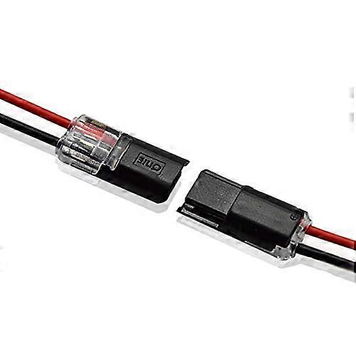 10pcs/5pcs 2p Spring Connector Wire with No Welding No Screws Quick Connector Cable Clamp Terminal Block 2 Way for LED Strip (Taglia unica)