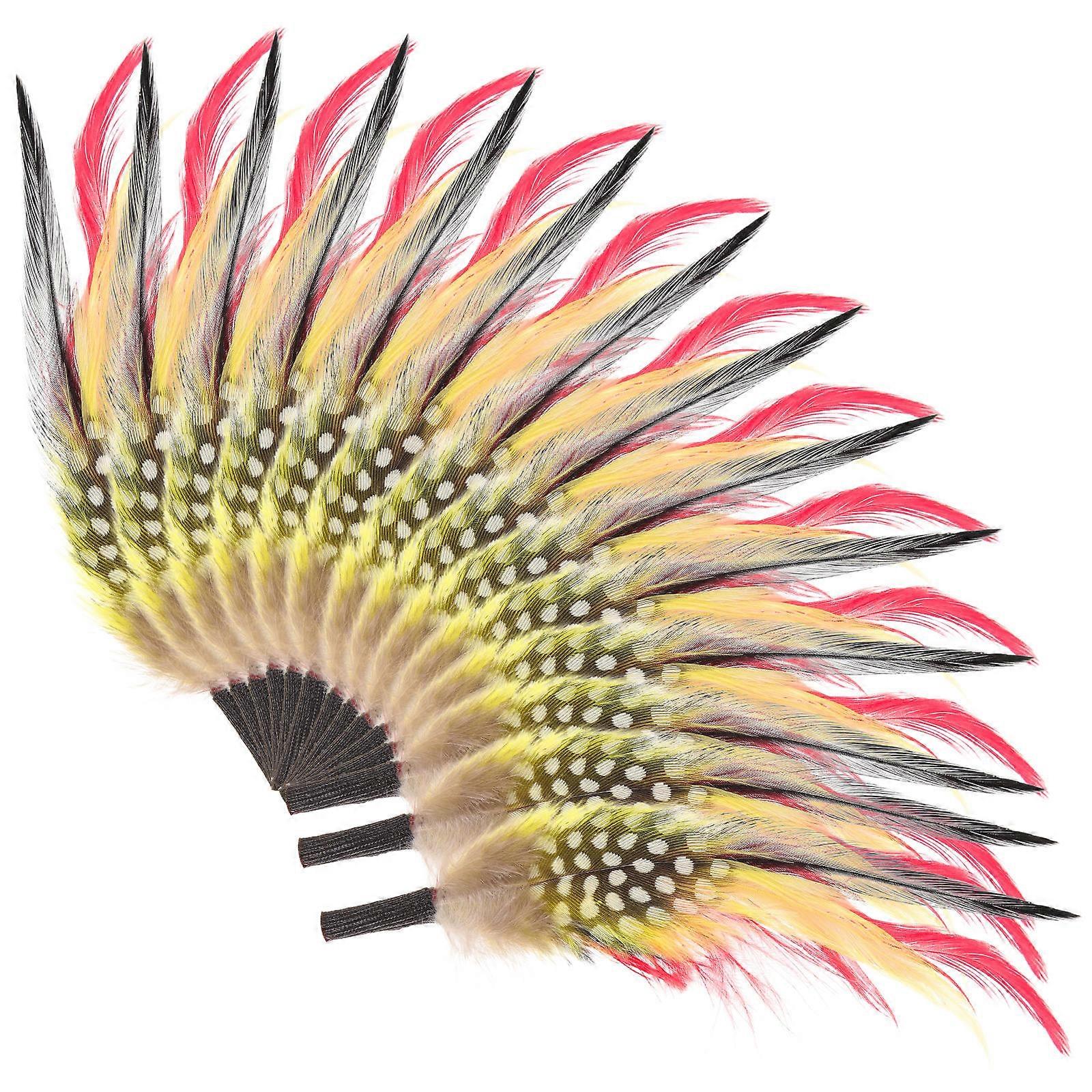 Craft Plumes Diy Crafts Hat Decorations Multi 12x4cm Decorative 20Set