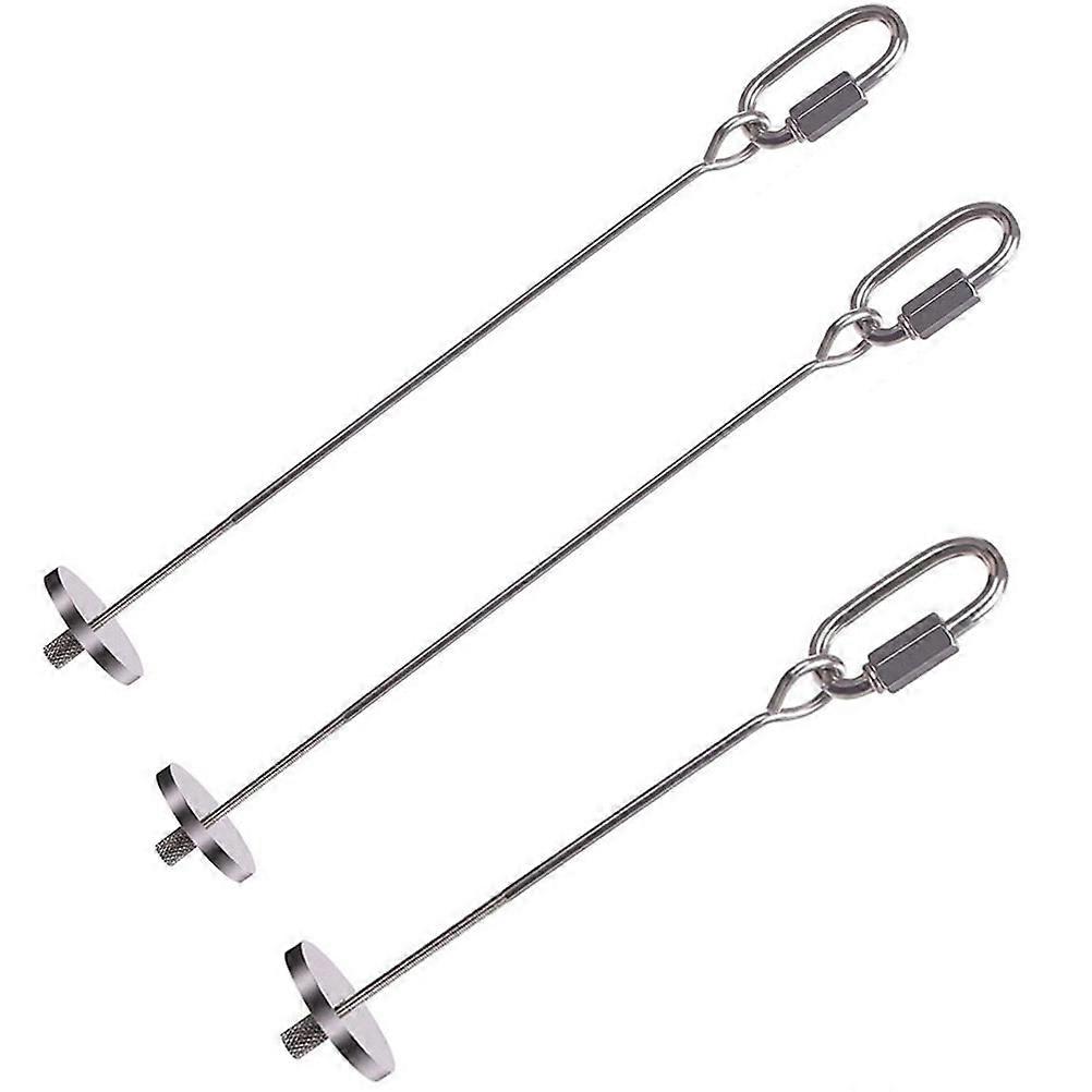 3pcs Stainless Steel Parrot Fruit Holders Feeding Tools for Birds, Easy to Clean Hanging Skewers for Budgies and Small Pets Foraging Promotion and