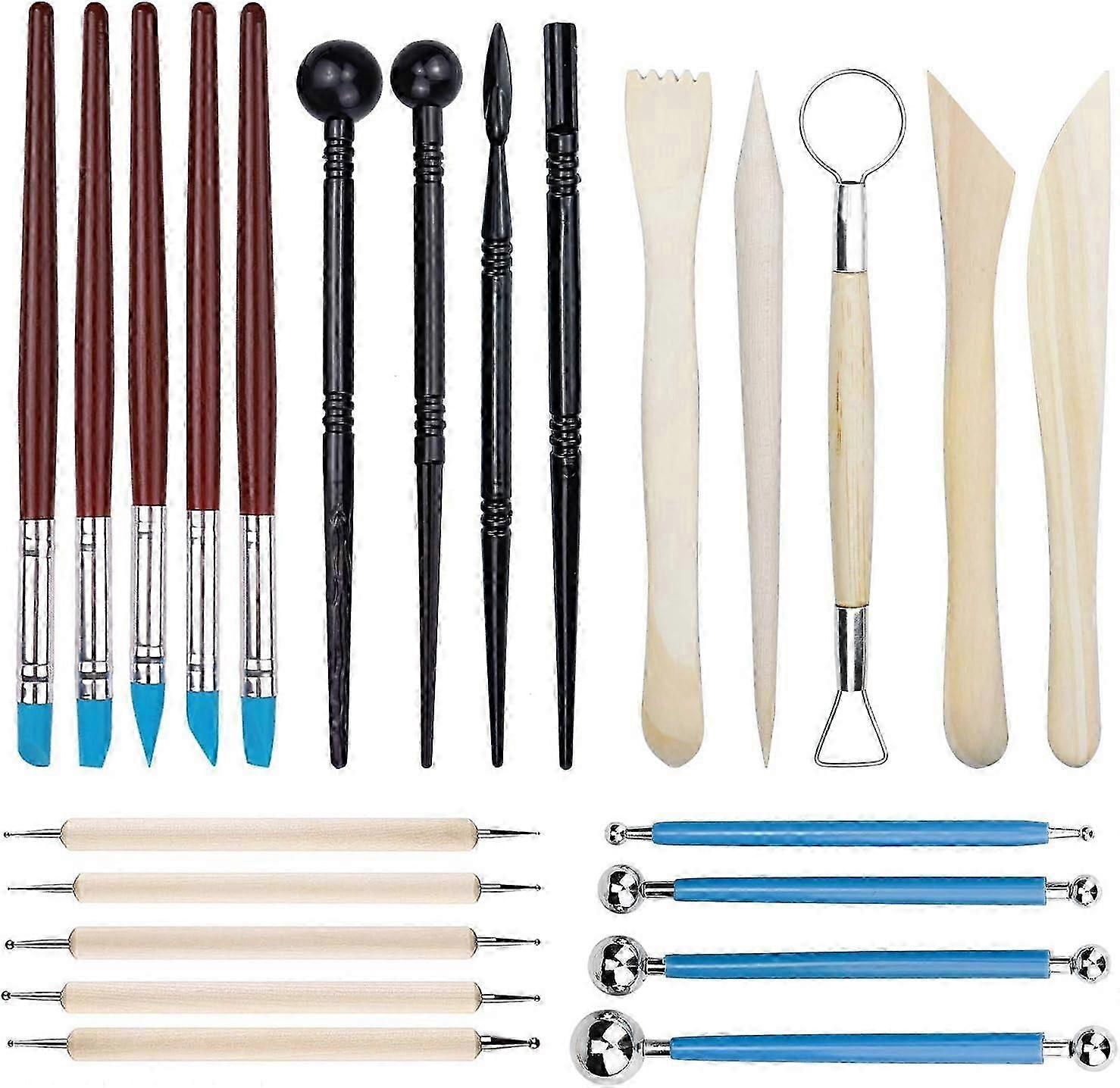 Ceramic Tool Set 23 Pieces Clay Modeling Tools Pottery Sculpture Tool