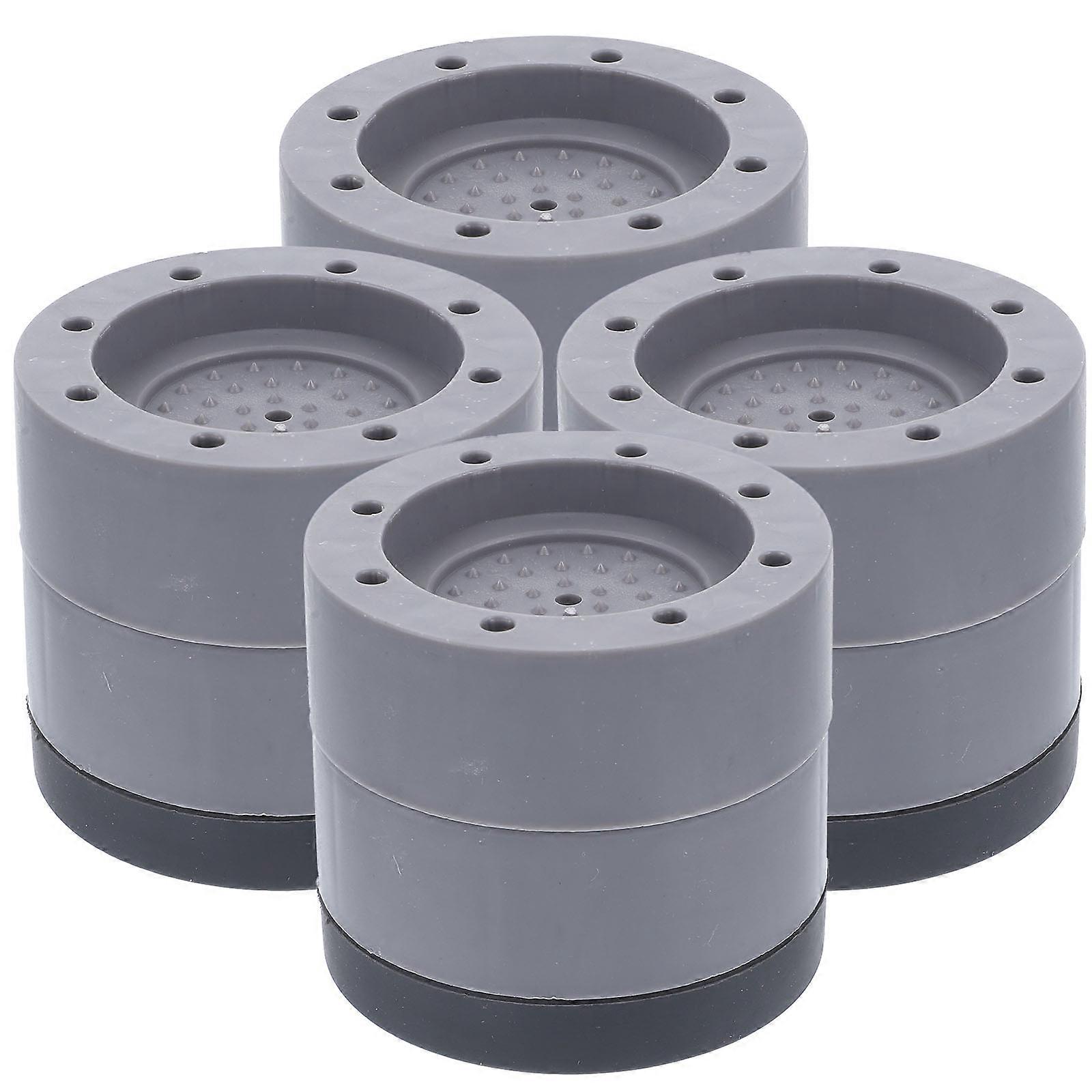 Ventilation Anti Vibration Washer Feet Pads Noise Reduction Leveling Dark Grey 4Pcs 6 7X6 7X6 0cm