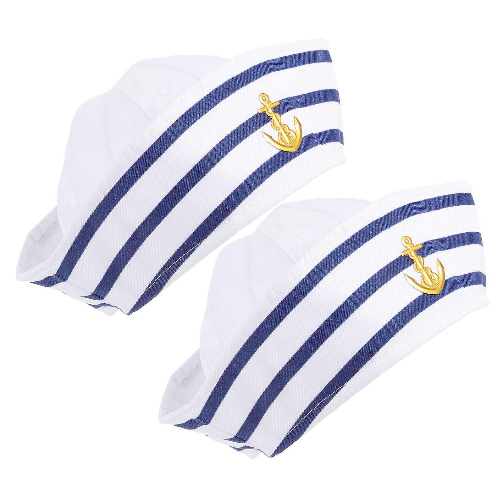Here's a refined and professional product description based on the input you provided:

 

**2pcs Boating Sailor Hat – Lightweight Captain Hat for