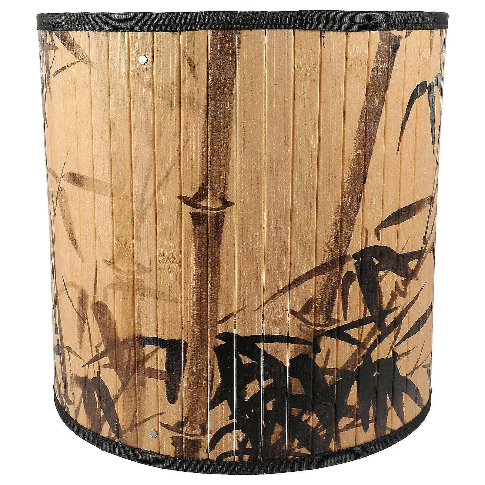 Replacement E27 Lamp Shade Bamboo Woven Lamp Shade for Pendant Lights Hanging Lamp