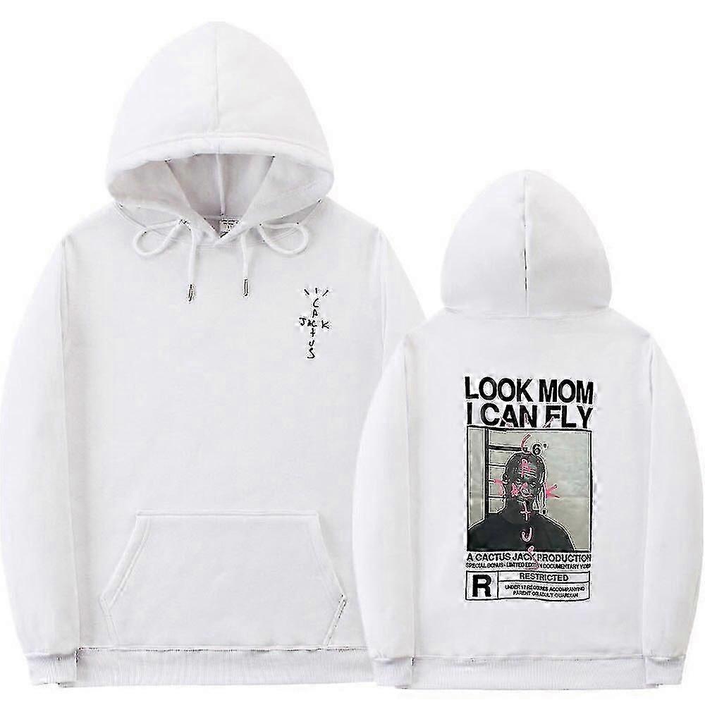 קקטוס ג'ק קפוצ'ון גברים נשים דו צדדי לוגו הדפס לוק אמא אני יכול לעוף טראוויס סקוט קפוצ'ונים יוניסקס אופנה היפ הופ סטריטאוף